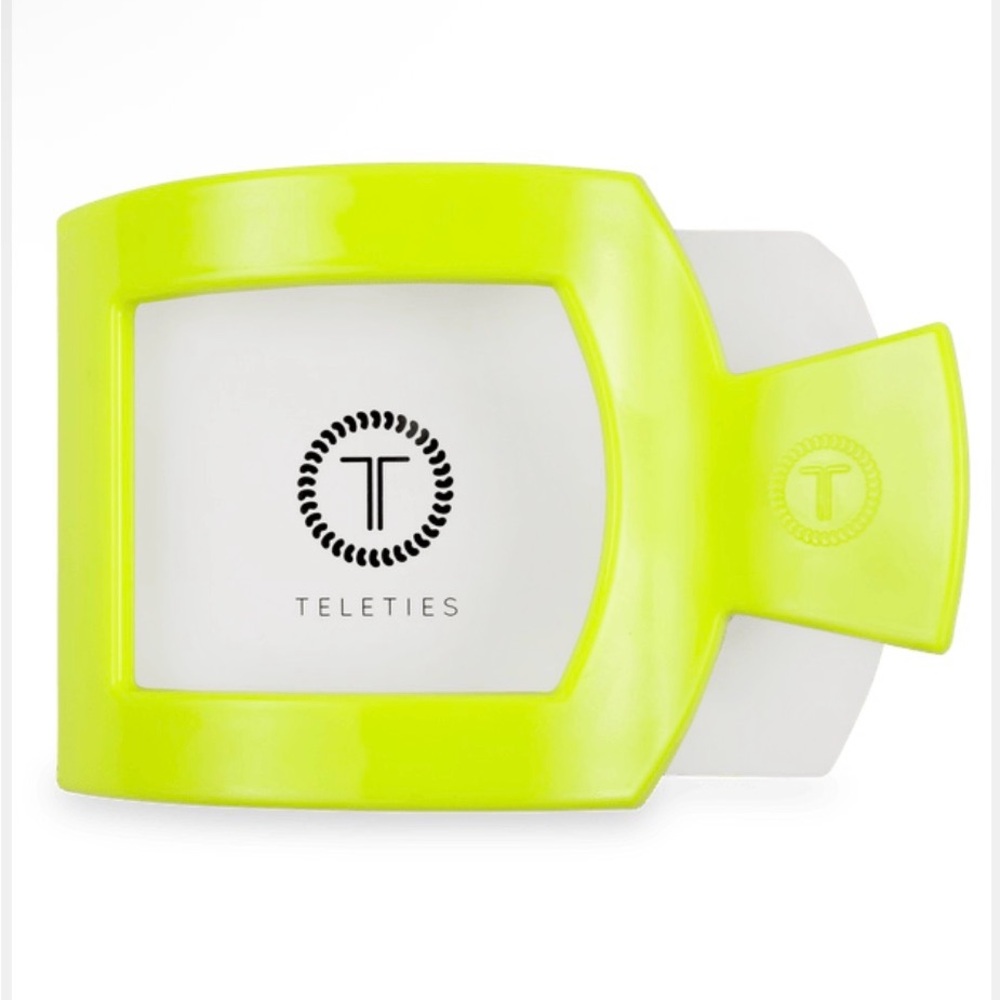 New $15msrp Neon Green Teleties Summer Brights Flat Hair Clip